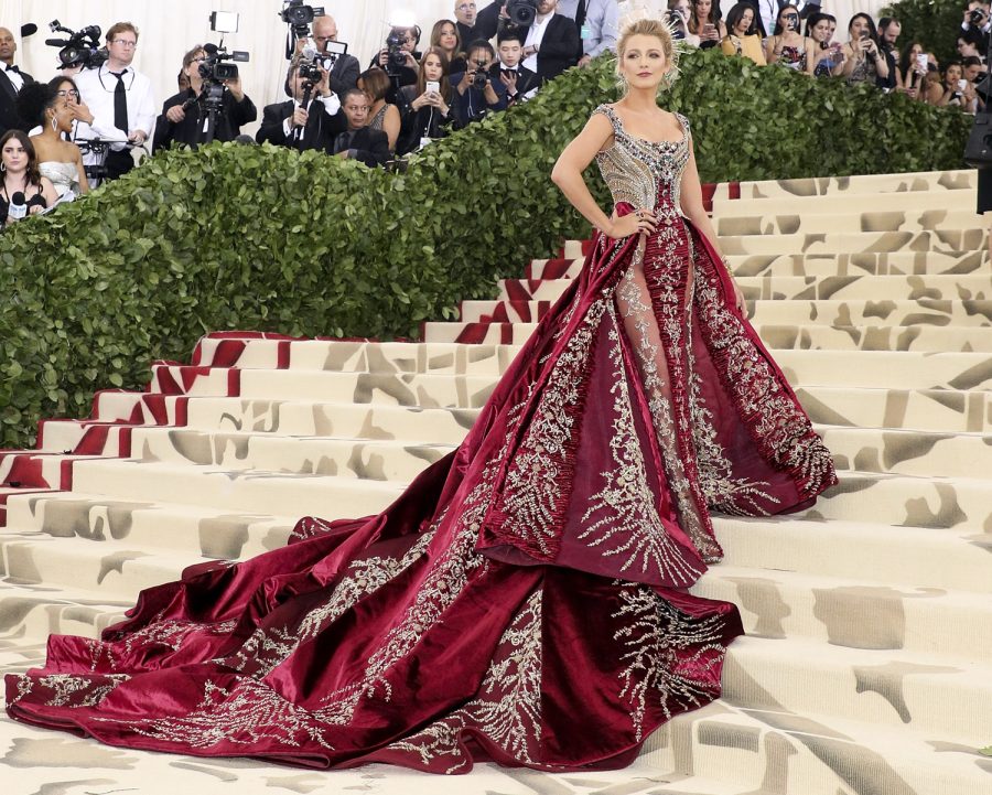 NEW YORK, NY - MAY 07:  Blake Lively attends "Heavenly Bodies: Fashion &amp; the Catholic Imagination", the 2018 Costume Institute Benefit at Metropolitan Museum of Art on May 7, 2018 in New York City.  (Photo by Taylor Hill/Getty Images)