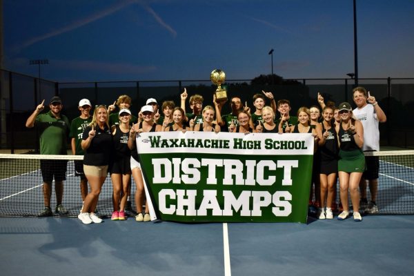 WHS Tennis is moving to area playoffs this season after securing the district champ title. 